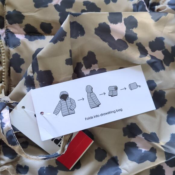 Epic Threads Girls Quilted Leopard-Print Packable Hooded Puffer Jacket sz XL NWT - Picture 4 of 6